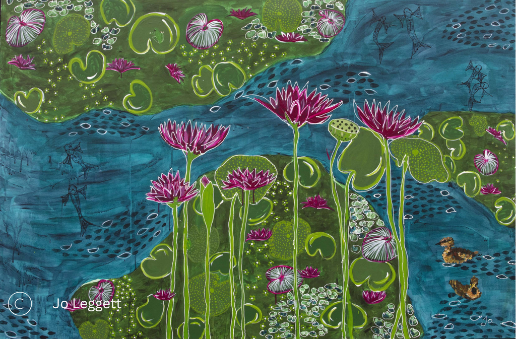 Coastal wetlands, Lilies — Limited Edition Print